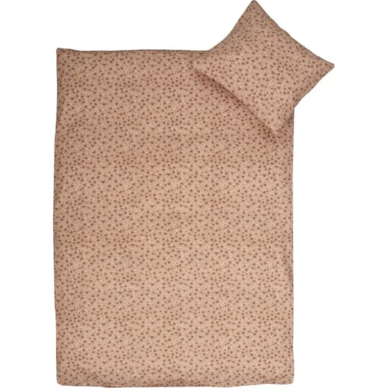 Junior sengetøj 115x135 cm – 100% bomuld, små hjerter