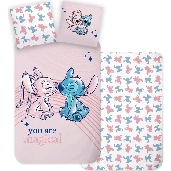 Stitch & Angel sengetøj 140x200 cm - 100% bomuld