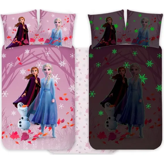 Frost junior sengesæt 100x140 cm – vendbart selvlysende