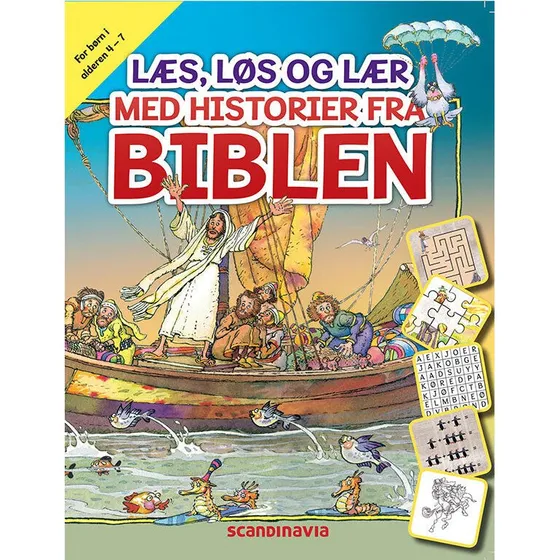 Læs, løs og lær med historier fra Biblen (4-7 år)