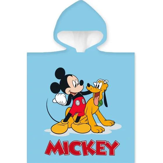 Badeponcho til børn 50x100 cm – Mickey Mouse & Pluto