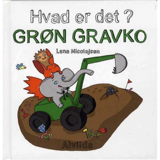 Hvad er det? Grøn gravko - Børnebog i pap