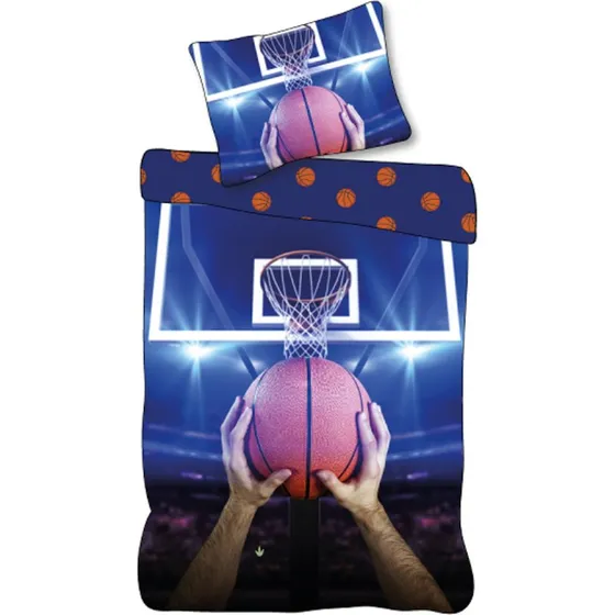 Basketball sengetøj 140x200 cm i 100% blød bomuld
