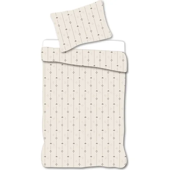 Baby sengetøj 70x100 cm i 100% bomuld – Sort/hvid striber