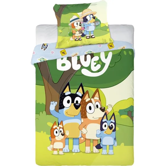 Bluey junior sengetøj 100x140 cm – 100% bomuld