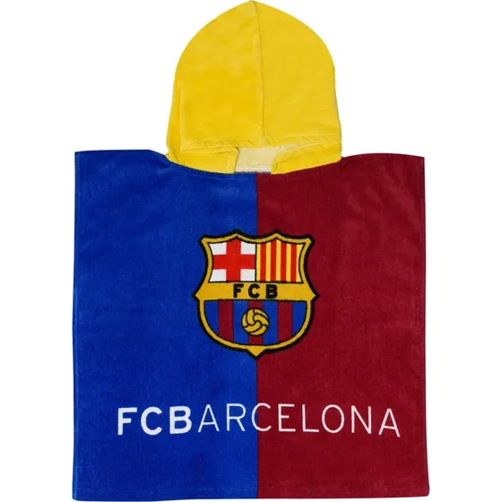 Badeponcho FC Barcelona 50x100 cm – 100% blød bomuld