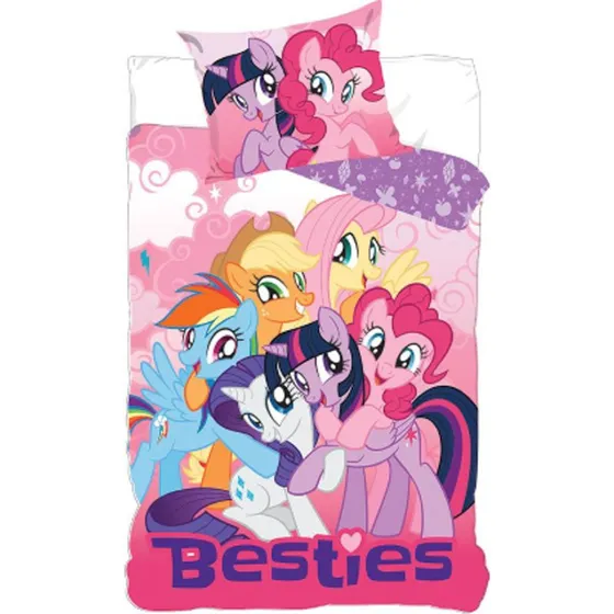 My Little Pony sengesæt 150x210 cm – MLP Besties, 100% bomuld