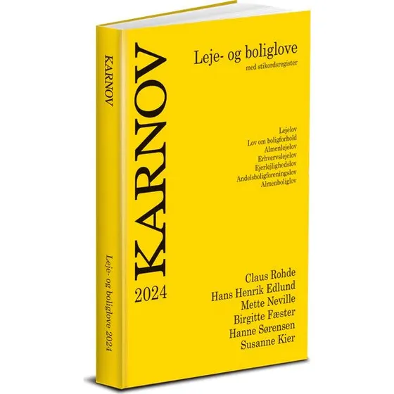 Karnov Leje- og boliglove 2024