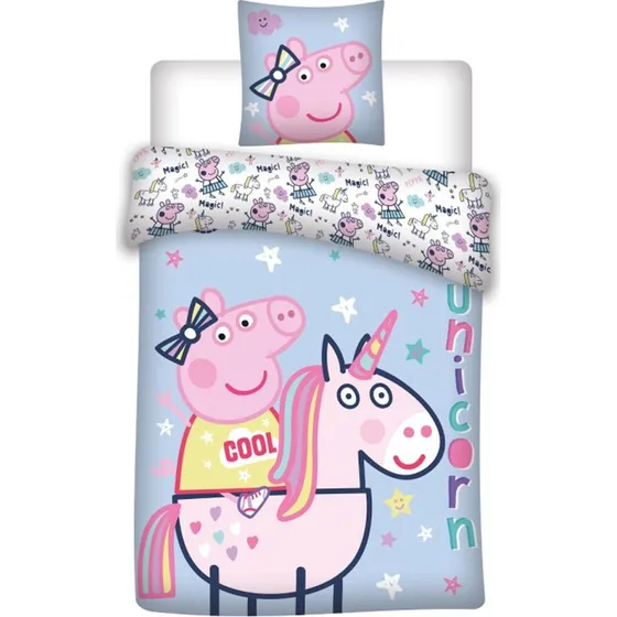 Gurli Gris sengesæt 140x200 cm – Unicorn, 100% bomuld