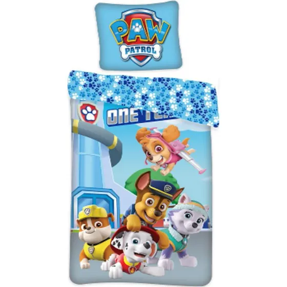 Paw Patrol sengetøj 140x200 cm – Glow in the dark, 100% bomuld