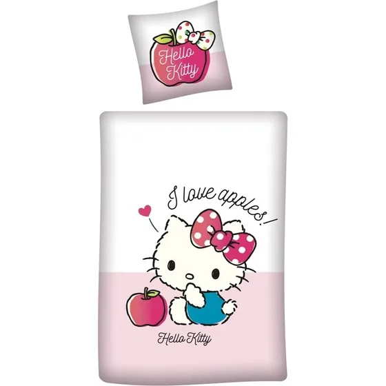 Hello Kitty junior sengetøj 100x140 cm - 100% bomuld