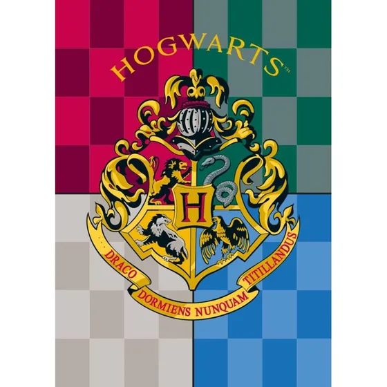Harry Potter børnetæppe 100x140 cm - Hogwarts fleece