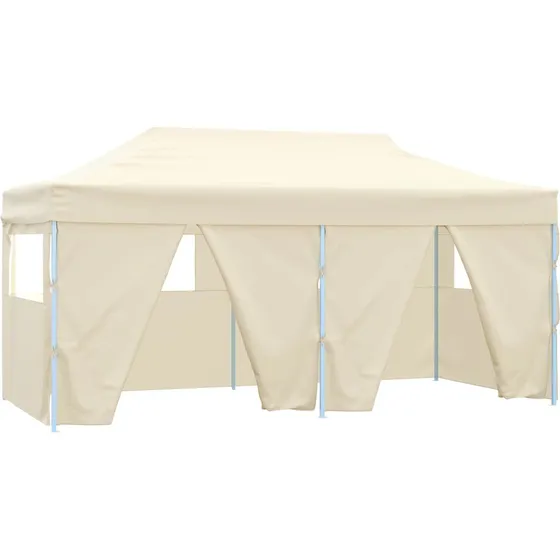 vidaXL Partytelt 291 x 580 x 315 cm - Cremefarvet Oxford stof