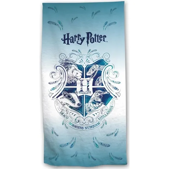 Harry Potter badehåndklæde 70x140 cm – Hogwarts logo