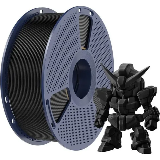 Sunlu PLA+ 2.0 Filament - Sort, 1.75mm, 1kg