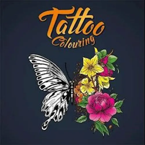 Igloo Books Tattoo Colouring - Tegnebog med motiver