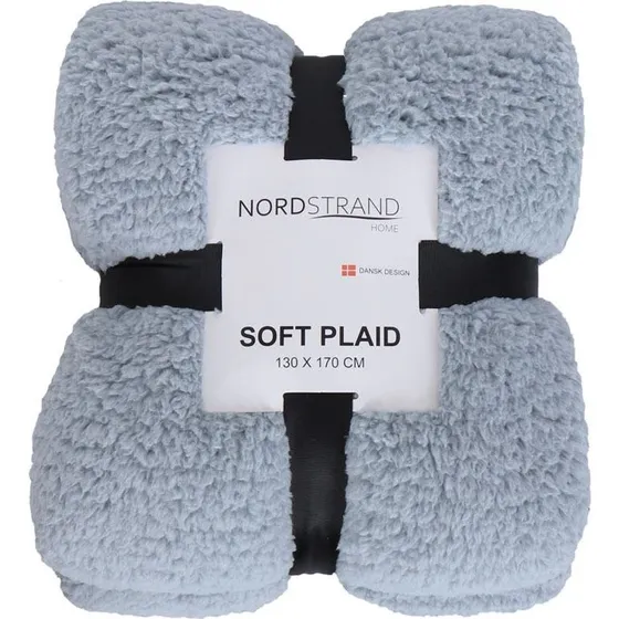 Nordstrand Teddy Fleece Plaid 130x170 cm - Blå