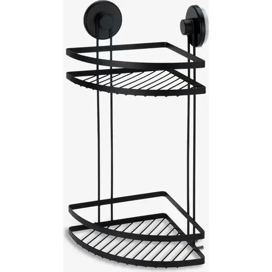 Sugekop Dobbelt badeværelseshylde 25x18x37 cm, max 3,5 kg