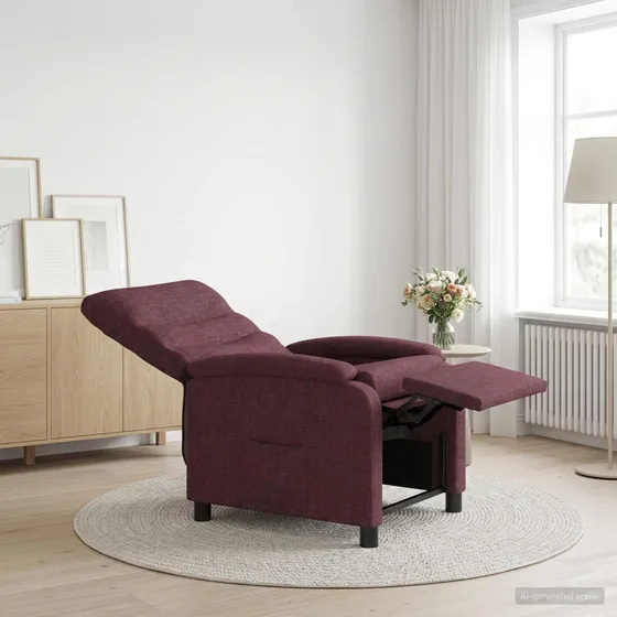 vidaXL Recliner Lilla Stof - Justerbar Lænestol