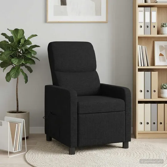 vidaXL Massage Lænestol - Sort Polyester