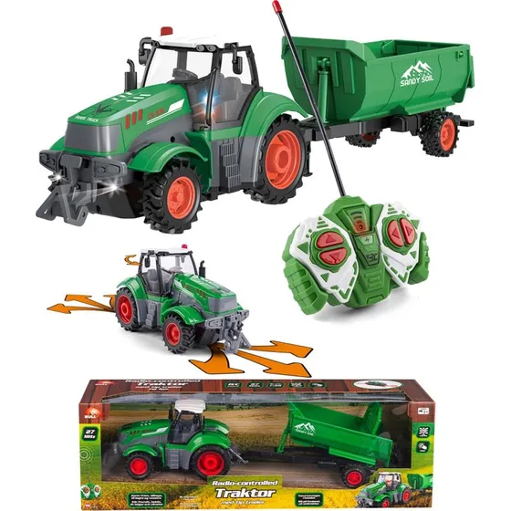 BULL fjernstyret traktor med anhænger