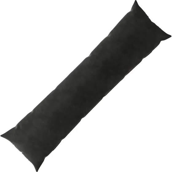 vidaXL HEERLEN Pudebetræk Sort Fløjl 40 x 145 cm