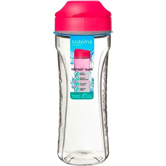 Sistema Tritan Swift Bottle 600 ml Pink