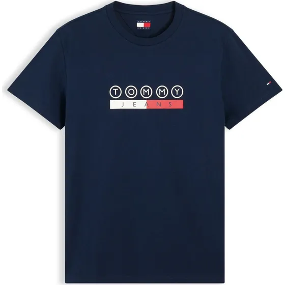 Tommy Jeans DNA PLAY T-shirt i navy, rød og hvid