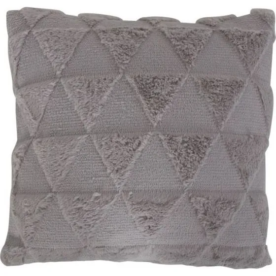 Borg Living pyntepude 45x45 cm - grå med trekantmønster