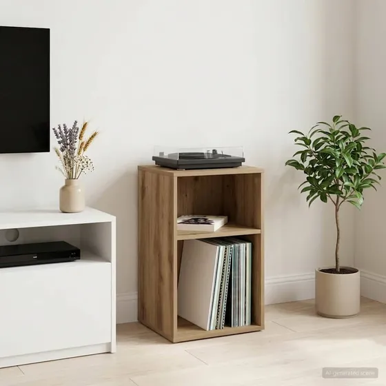 vidaXL Pladeskab Artisan-eg 38 x 33 x 61 cm