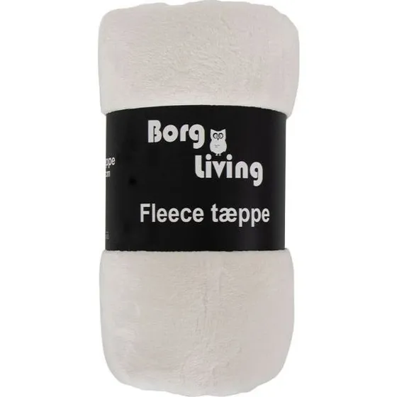 Borg Living fleece tæppe 150x200 cm – hvid