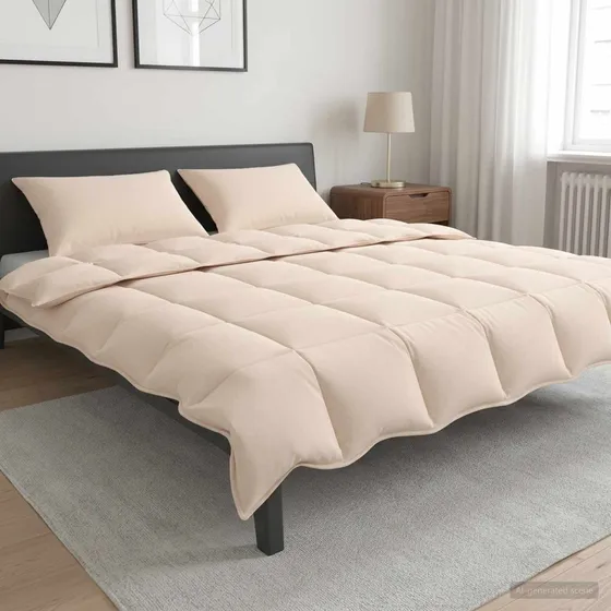 vidaXL Helårsdyne med Kapok 260 x 220 cm - 2 stk. Beige