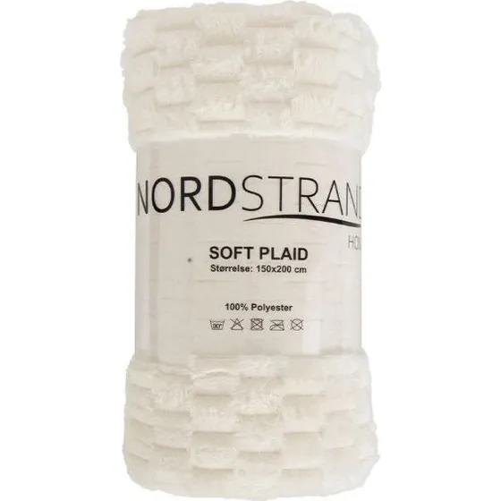 Fleece tæppe vaffelstruktur 150x200 cm – Nordstrand Home