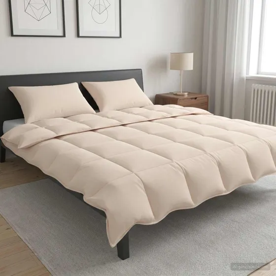 vidaXL Dyne- og pudesæt 200x200 cm Kapok Beige