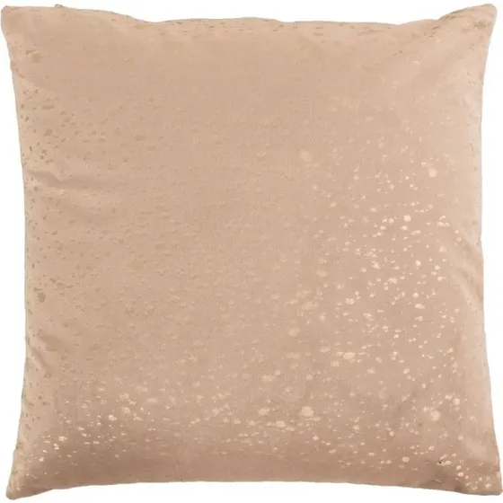 Borg Living pyntepude 45x45 cm – beige med guld print