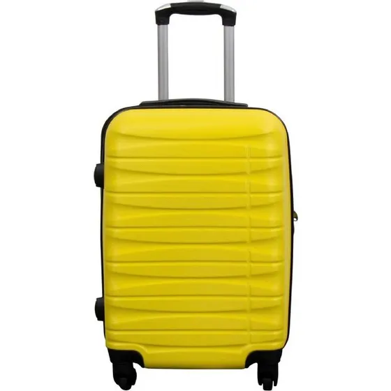 Gul hardcase kabinekuffert 48 cm – 37 L, 4 hjul
