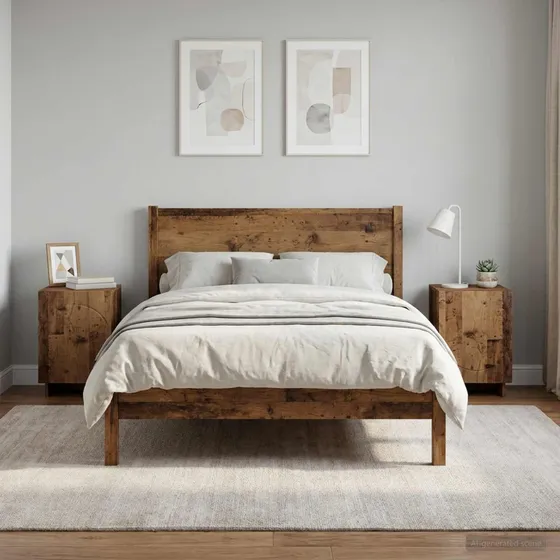 vidaXL Natskab 2 stk. Gammelt træ 33,5 x 34,5 x 50 cm