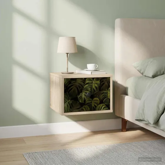 vidaXL ELBURG Vægmonteret natbord 2 stk. Sonoma-eg 36x33x25 cm