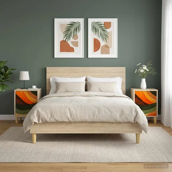 vidaXL BONN Nattskab 2 stk. Sonoma-eg 36 x 33 x 50 cm
