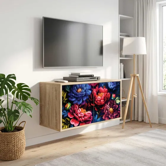 vidaXL KIEL Væghængt TV-skab i Sonoma-eg - 69 x 33 x 40 cm