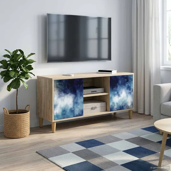 vidaXL RAALTE TV-skab i Sonoma-eg, 102 x 33 x 50 cm