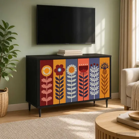 vidaXL TV-skab ESSEN 69x33x50,5 cm - Sort eg