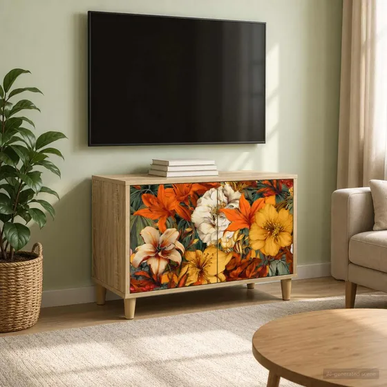 vidaXL GENNEP TV-skab i Sonoma-eg, 69 x 33 x 50 cm
