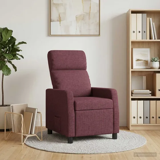 vidaXL Recliner Lilla Stof - Justerbar Lænestol