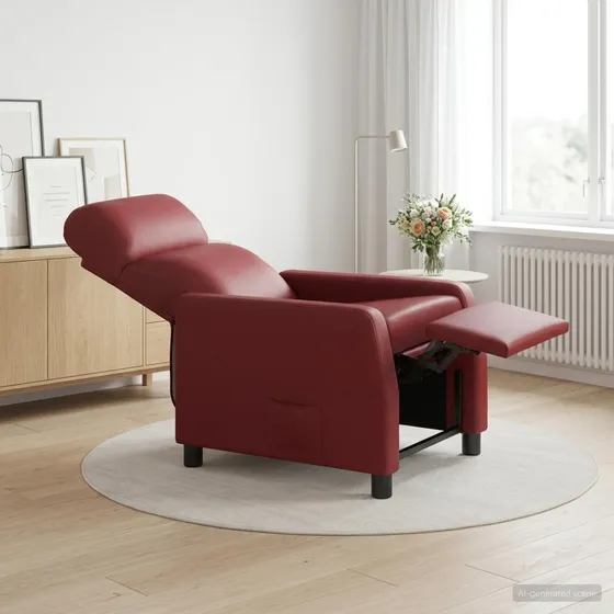 vidaXL Recliner Vinrød Kunstlæder