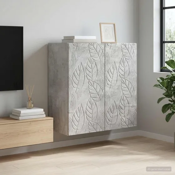 vidaXL Vægmonteret skab 59 x 31 x 60 cm - Betongrå