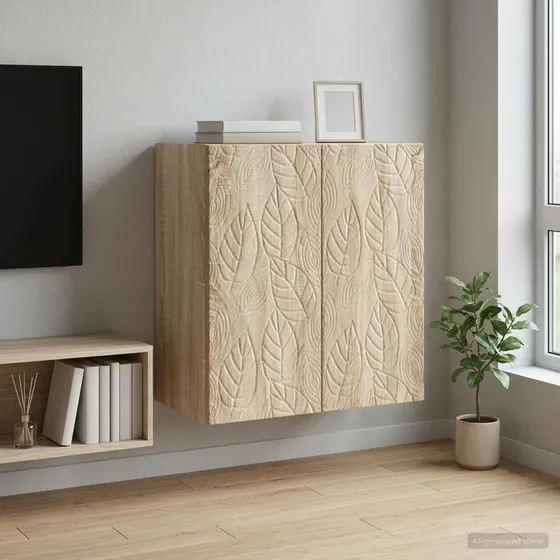 vidaXL Vægmonteret skab 59 x 31 x 60 cm i Sonoma-eg