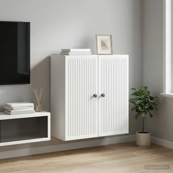 vidaXL Vægmonteret skab Hvid 59 x 31 x 60 cm