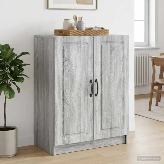 vidaXL Sideboard Grå Sonoma-eg 66 x 34,5 x 87 cm