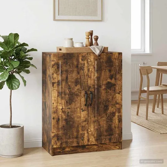 vidaXL Sideboard i røget eg, 66 x 34,5 x 87 cm